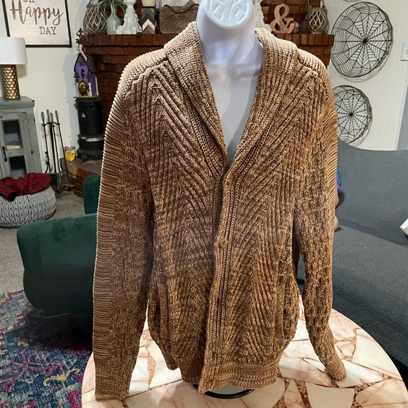 Nautica Heavy Duty Cable Knit Cardigan 